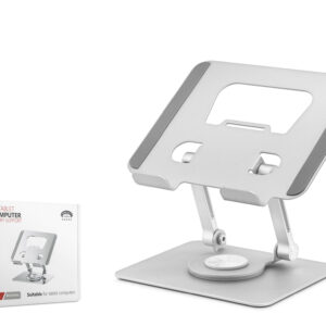 Metal 360 Derece Dönebilen Kompakt Tablet Ve Laptop Standi - Silver HDX8020