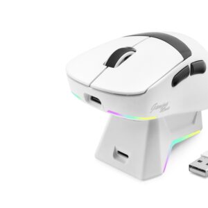 Kablosuz Rgb Mouse Şarj Standlı - Beyaz MF1216W