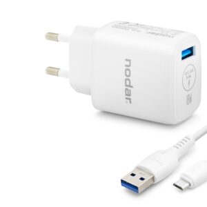 Micro Usb Qc 3.0 Hızlı Şarj Seti 18W 3.4A Usb Adaptörlü - Beyaz ND1009