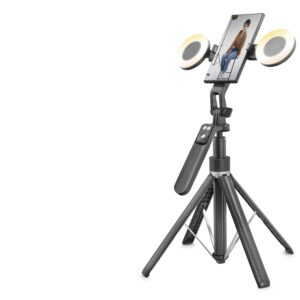 Telefon Tripodu Ve Selfie Çubuğu Seti Bluetooth Kumandalı Led 180 Cm - Siyah ND1032
