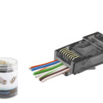 Cat6 Ez Rj45 Konnektör - 100 Adet Siyah / Özel Plastik Kutulu ND2402