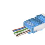 Cat6E Ez Rj45 Metal Konnektör 100 Adet Plastik Kutu - Mavi ND2420