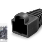 Rj45 Konnektör Papuç - 100 Adet Siyah / Ekonomik Poşet Paket ND2429