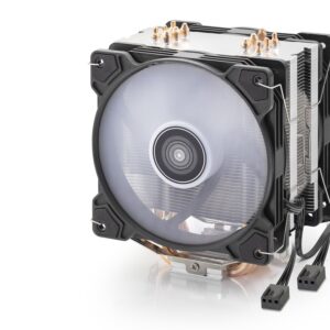 Cpu İşlemci Kule Tipi Soğutucu Çift Fanlı 6 Bakır Borulu - Siyah ND2601