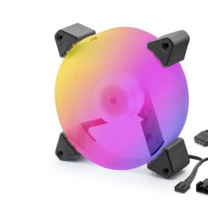Kasa Fanı 5. Nesil Rgb 12 Cm - Siyah ND2665