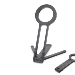 Manyetik Katlanir Masaüstü Telefon Standı Plastik - Siyah ND8029