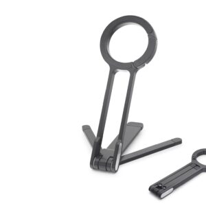Manyetik Katlanir Masaüstü Telefon Standi Metal - Siyah ND8030