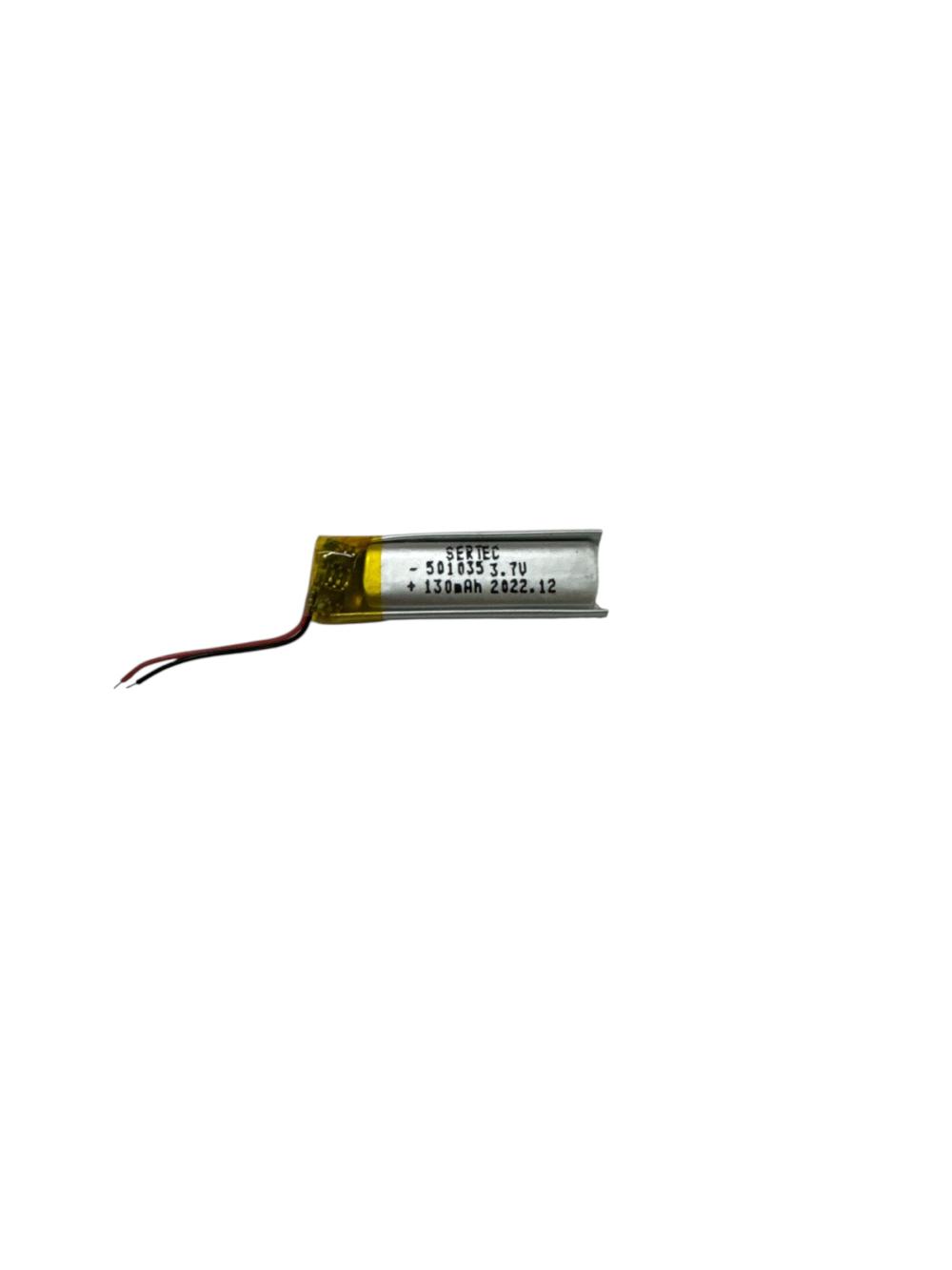 501035 3.7V 130mAh Li-Polymer Pil (Devreli/1.5A)
