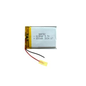 523040 3.7V 600 MAh Li-Polymer Pil (Devreli/1.5A)