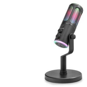 Profesyonel Rgb Mikrofon Dsp Gürültü Engelleme Reverb Echo Destekli Type-C - Siyah SU8
