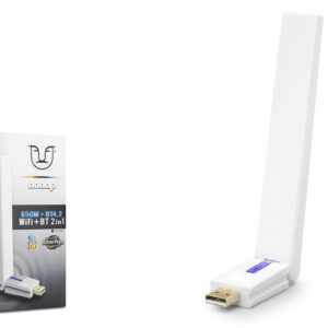 Usb Wifi + Bluetooth Adaptör Ac650 Dual Band W169